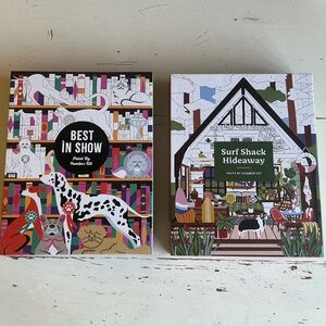 2 NIB Galison DIY Paint by Number Kit Gift For All Art Levels Best in Show